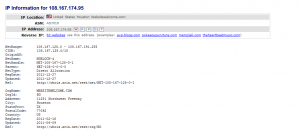 List of other domains on server